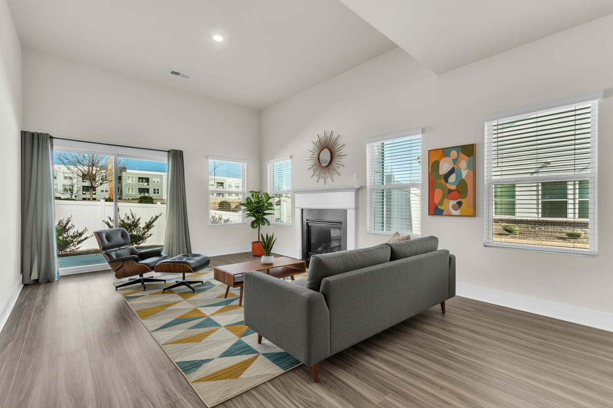 Mid-Century Modern staging style example